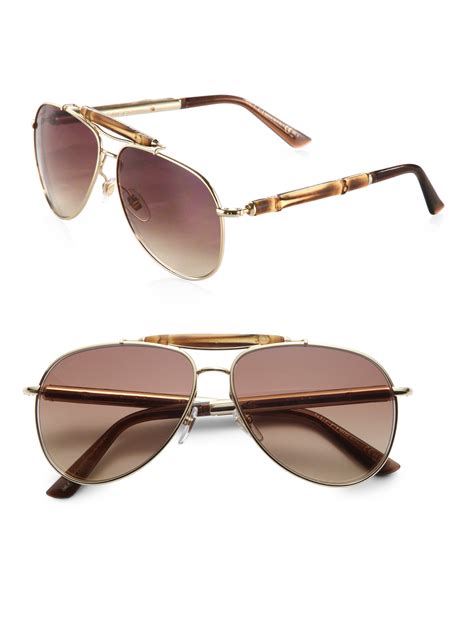 gucci eyewear aviator frame sunglasses.